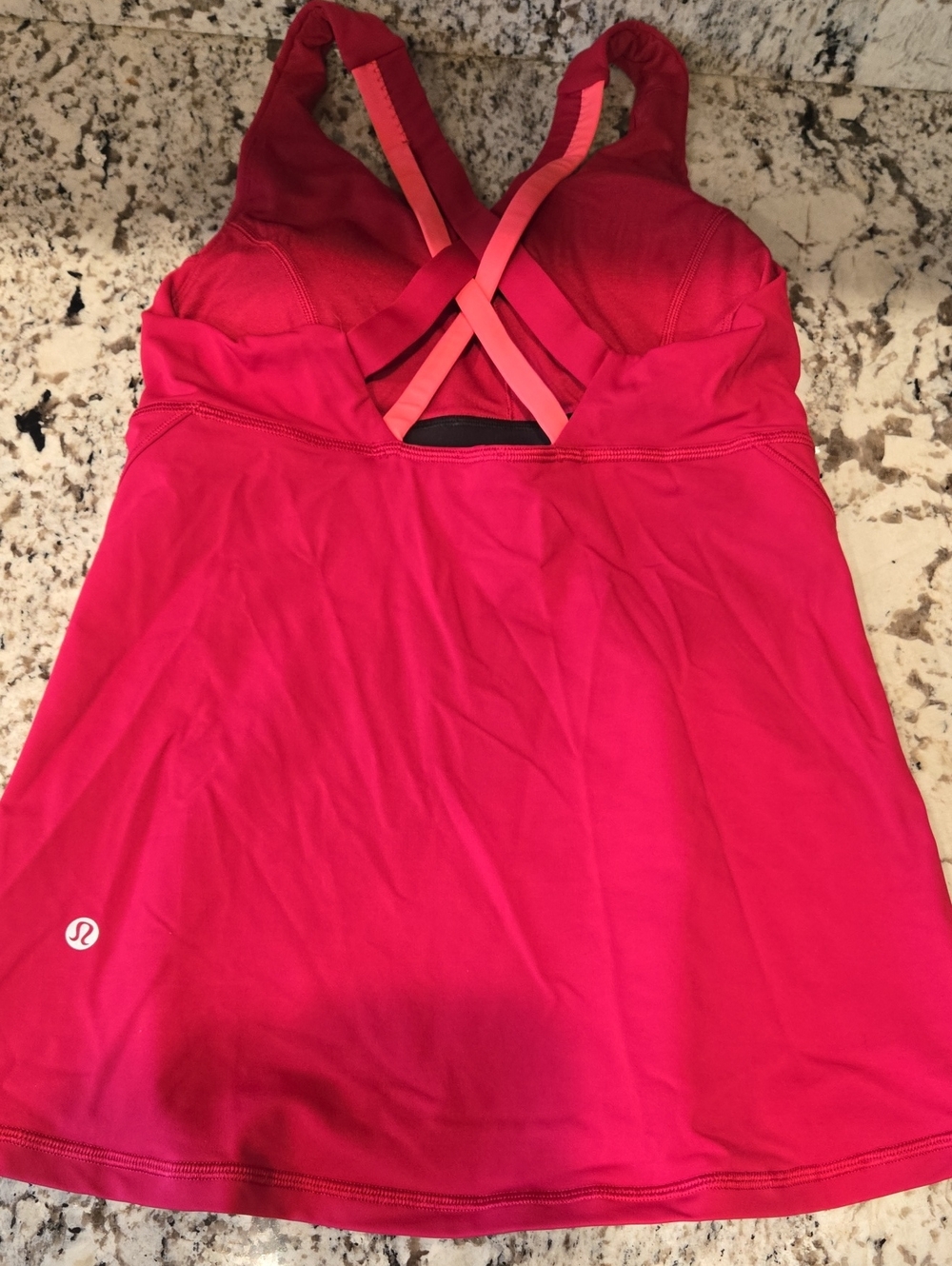 lululemon athletica Hot Pink Crisscross Built-In Bra Tank